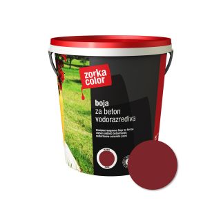 BARVA ZA BETON ZORKA COLOR OKSIDNO RDEČA 3723 0.75 L BARVA ZA BETON ZORKA COLOR OKSIDNO RDEČA 3723 0.75 L