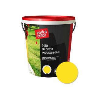 BARVA ZA BETON ZORKA COLOR RUMENA RAL 1021 0.75 L BARVA ZA BETON ZORKA COLOR RUMENA RAL 1021 0.75 L