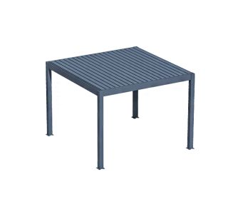 BIOKLIMATKS MOTORIZIRANA PERGOLA BELLANO 286 X 286 CM, TEMNO SIVA