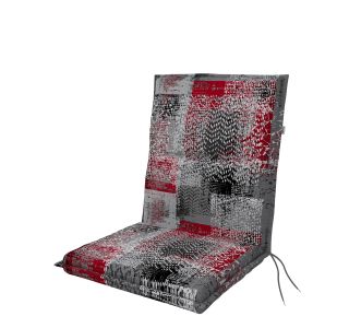 SPOT 100X48X5 CM NIZKA, SIVO/RDEČA