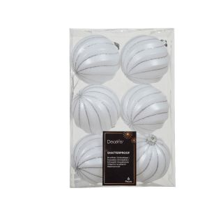 BUNKA IZ UMETNE MASE DECORIS FI 8 CM, BELA VZOREC 6/1 BUNKA IZ UMETNE MASE DECORIS FI 8 CM, BELA VZOREC 6/1
