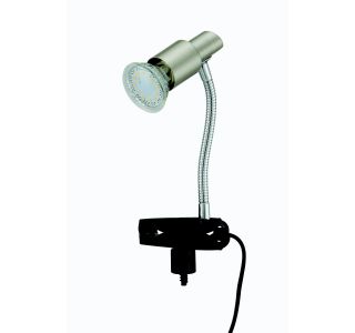 NAMIZNA SVETILKA CLIP LED 1X3W GU10 S STIKALOM, NIKEL/SATIN
