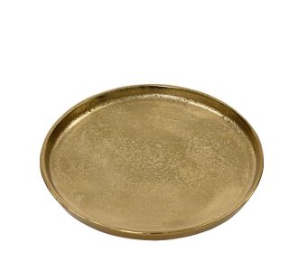 DEKORACIJA DECORIS KROŽNIK FI 35 CM, ZLAT ALUMINIJ DEKORACIJA DECORIS KROŽNIK FI 35 CM, ZLAT ALUMINIJ