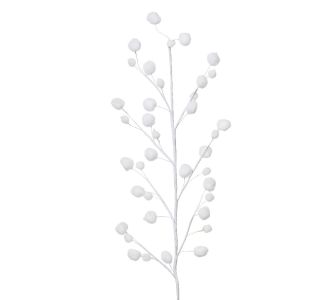 DEKORACIJA DECORIS VEJICA BELA 2X55X10 CM S SNEŽNIMI KEPICAMI DEKORACIJA DECORIS VEJICA BELA 2X55X10 CM S SNEŽNIMI KEPICAMI
