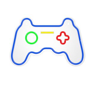 DEKORAT. STENSKA SVETILKA FOREVER NEON LED GAMEPAD