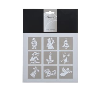 DEKORATIVNA NALEPKA DECORIS ŠABLONE ZA STEKLO PAPIR BELE. 18.5X25 CM DEKORATIVNA NALEPKA DECORIS ŠABLONE ZA STEKLO PAPIR BELE. 18.5X25 CM