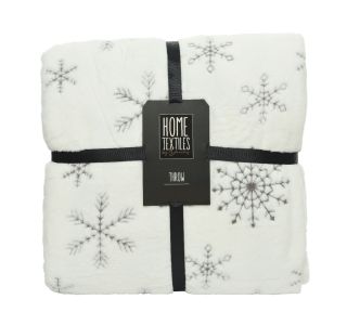 DEKORATIVNA ODEJA DECORIS BELA 150X200 CM