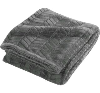 DEKORATIVNA ODEJA DOUCEUR D'INTÉRIEUR FLANELA 180X220 Z VZROCEM ARYA SIVA