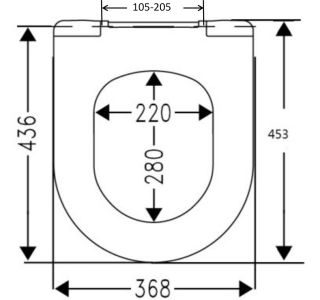 DESKA ZA WC ŠKOLJKO CEDO CEDO DELRAY BEACH SOFT CLOSE, TAKE OFF