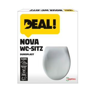 DESKA ZA WC ŠKOLJKO DEAL NOVA 2.0 BELA MEHKO ZAPIRANJE