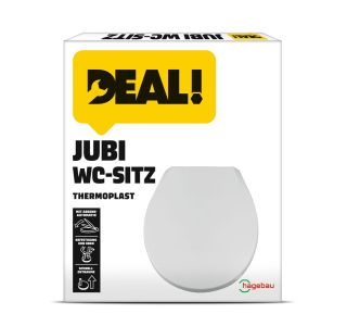 DESKA ZA WC ŠKOLJKO DEAL WC DESKA JUBI BELA MEHKO ZAPIRANJE
