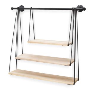 DODATEK HOME DECO POLICA NIHAJNA TRODELNA , SET ZA MONTAŽO