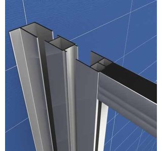 DODATEK ZA KABINO ZA PRH. KOLPA SAN K-30 SQ LINE SILVER H=190 ZA TKK, TKP, TV