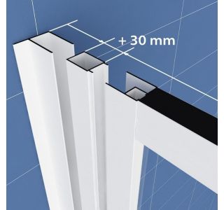 DODATEK ZA KABINO ZA PRH. KOLPA SAN K-30 SQ LINE BELI H=190 ZA TKK, TKP, TV