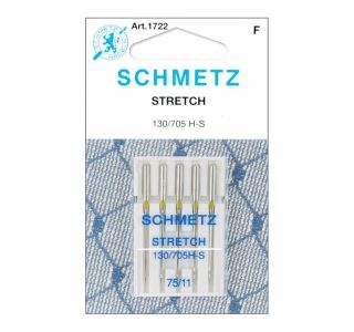 DODATKI ZA ŠIVALNE STROJE SCHMETZ STROJNE IGLE STRETCH 75 5 KOS DODATKI ZA ŠIVALNE STROJE SCHMETZ STROJNE IGLE STRETCH 75 5 KOS