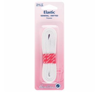 DODATKI ZA ŠIVANJE HEMLINE ELASTIKA 12MM X 2M BELA DODATKI ZA ŠIVANJE HEMLINE ELASTIKA 12MM X 2M BELA