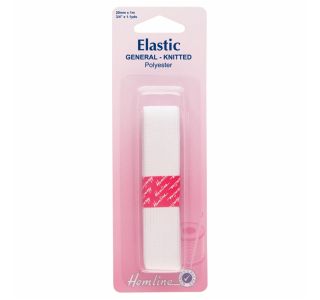 DODATKI ZA ŠIVANJE HEMLINE ELASTIKA 20MM X 1M BELA DODATKI ZA ŠIVANJE HEMLINE ELASTIKA 20MM X 1M BELA