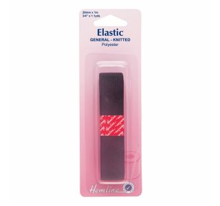 DODATKI ZA ŠIVANJE HEMLINE ELASTIKA 20MM X 1M ČRNA DODATKI ZA ŠIVANJE HEMLINE ELASTIKA 20MM X 1M ČRNA