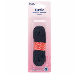 DODATKI ZA ŠIVANJE HEMLINE ELASTIKA 6MM X 5M ČRNA DODATKI ZA ŠIVANJE HEMLINE ELASTIKA 6MM X 5M ČRNA