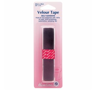 DODATKI ZA ŠIVANJE HEMLINE JEŽEK TRAK SAMOLEPILNI 20MM X 30CM ČRN DODATKI ZA ŠIVANJE HEMLINE JEŽEK TRAK SAMOLEPILNI 20MM X 30CM ČRN