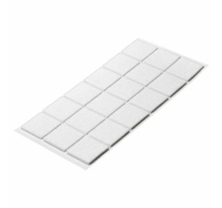 DRSNIK HETTICH DIY,SAMOLEPLJIV  35X35X2 MM, BEL SINTETIČNI FILC, V ZAVOJU JE 18 KOS