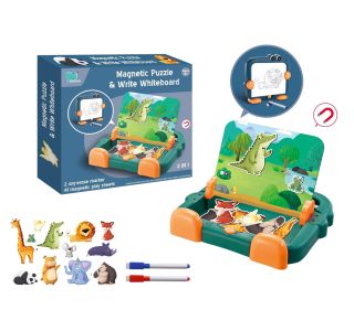 DRUŽABNE IN MISELNE IGRE FRIENDS TABLA MAGNETNA 2V1 ŽIVALI 8786-1