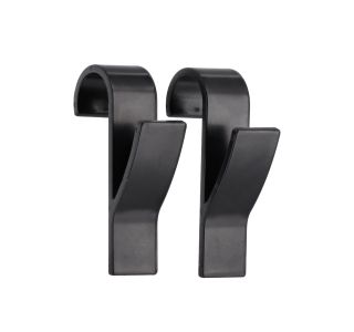 DRŽALA, STOJALA, KLJUKICE TENDANCE SET KLJUKIC ZA RADIATOR 2 KOM ČRNI PLASTIČNI