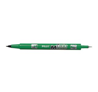 MARKER PILOT Z DVOJNO KONICO, ZELEN