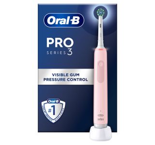ELEKTRIČNA ZOBNA ŠČETKA ORAL-B PRO3 ROZA CROSS ACTION