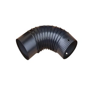 EMAJLIRANO DIMNO KOLENO FI 120 90° ČRNO