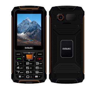 EVOLVEO STRONGPHONE SGP-Z6 TELEFON NA TIPKE - ČRNO ORANŽEN