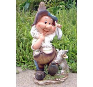 FIGURA, OKRASNA PALČEK Z MUCO VIŠ.41 CM
