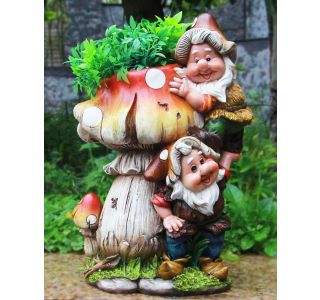 FIGURA, OKRASNA PALČKI NA GOBI VIŠ.32 CM