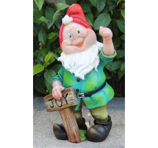 FIGURA, OKRASNA VESELI PALČEK S TABLO VIŠ 30 CM