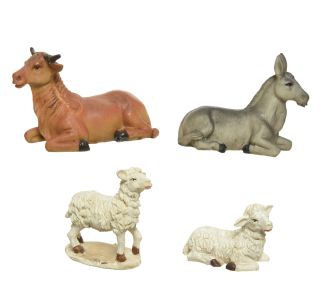 FIGURA ZA JASLICE DECORIS OVCI, KRAVICA, OSLIČEK 4/1 FIGURA ZA JASLICE DECORIS OVCI, KRAVICA, OSLIČEK 4/1