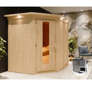 FINSKA SAVNA SIIRIN 2+ 9KW GRELEC BIO KOTNI VHOD+STREŠ.VENEC