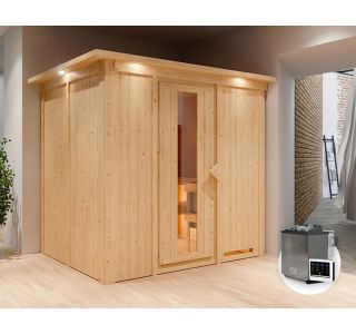 FINSKA SAVNA SODIN 2+9KW GRELEC BIO PREDNJI VHOD+STREŠ.VENEC