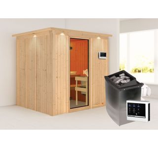 FINSKA SAVNA SODIN 4+9KW GRELEC ZR PREDNJI VHOD+STREŠ.VENEC