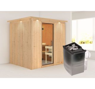 FINSKA SAVNA SODIN 8+9KW GRELEC NR PREDNJI VHOD+STREŠ.VENEC