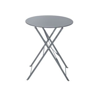 FLORA ORIGAMI MIZA POLNO JEKLO TEMNO SIVA DIAM60