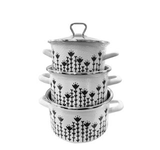 GARNITURA / SET POSODE ALPEKS 3/1 S STEKLNIM POKROVOM TULIPAN RELIEF