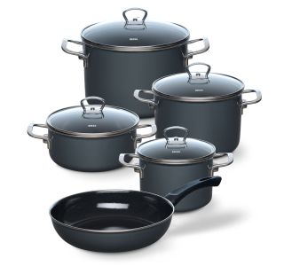 GARNITURA / SET POSODE RIESS 5 DELNA GREY DARK