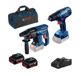 AKUMULATORSKI SET BOSCH PROFESSIONAL GBH 180 + GSR 180 AKUMULATORSKI SET BOSCH PROFESSIONAL GBH 180 + GSR 180