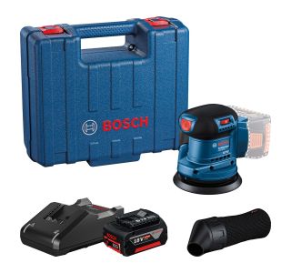 AKU. ROTACIJSKI BRUSILNIK BOSCH PROFESSIONAL GEX 185-LI 1X 18V 4AH AKU. ROTACIJSKI BRUSILNIK BOSCH PROFESSIONAL GEX 185-LI 1X 18V 4AH