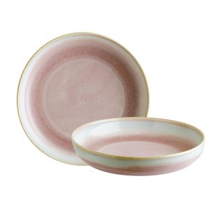 GLOBOKI KROŽNIK BONNA PINK POTT 25CM 6 KOS GLOBOKI KROŽNIK BONNA PINK POTT 25CM 6 KOS