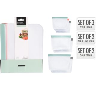 GOSPODINJSKA VREČKA EH VREČKE Z ZADRGO 3 DIMEN. ZA VEČKRATNO UPORABO