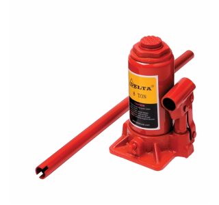 HIDRAVLIČNO DVIGALO DELTA MEHANIČNA DVIGALKA 2T Z ROČICO - RDEČA