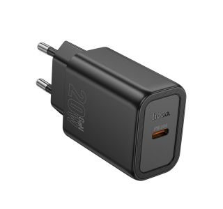 HOCO POLNILEC ADAPTER N60 GAN PD 20W TYPE C ZA SAMSUNG, IPHONE - ČRN