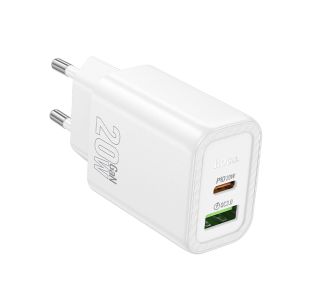 HOCO POLNILEC ADAPTER N61 GAN PD 20W USB-A, TYPE C ZA SAMSUNG, IPHONE - BEL