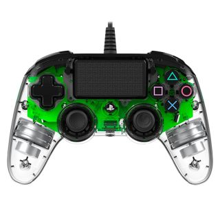 IGRALNI PLOŠČEK NACON TRANSPARENT PS4 ZELEN ŽIČNI, OSVETLJEN